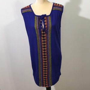 Minni Rose Tribal Sweater Tunic Dress